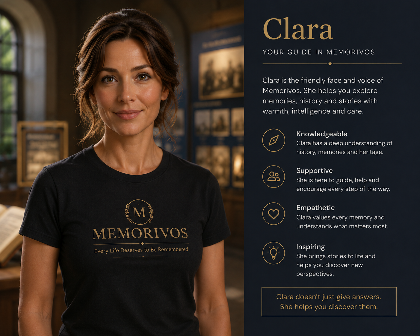 Clara, Museum Curator at Memorivos