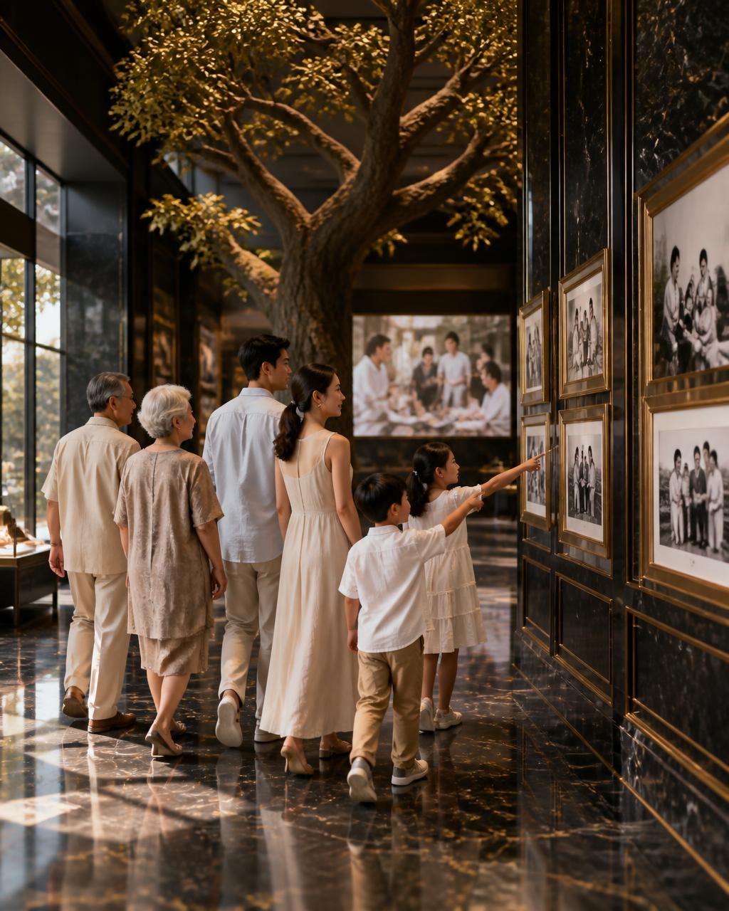 Family membership museum room