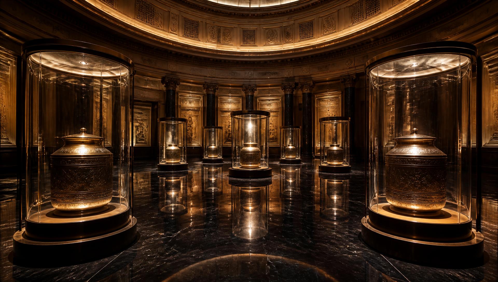 Sealed vault of time capsules